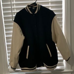 H&M letterman baseball jacket